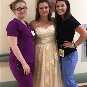 Champagne colored Prom dress